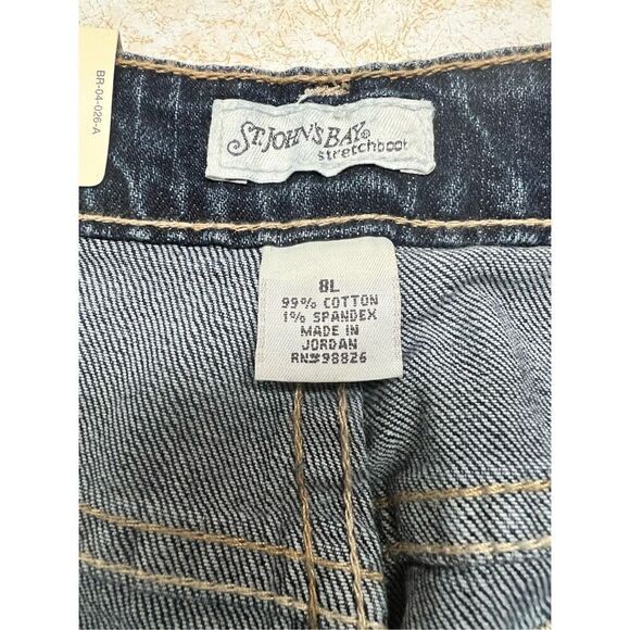 St John’s Bay *Stretch * Bootcut * Straight Jeans Sz 8 Long NWT - Picture 3 of 10